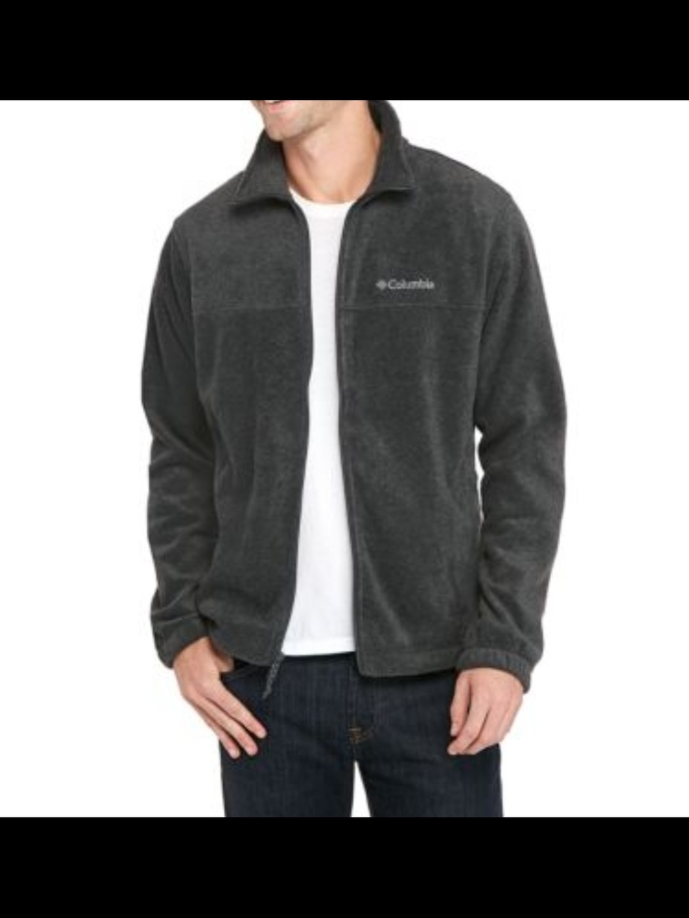 Columbia Black Fleece Jacket  - Men's Large